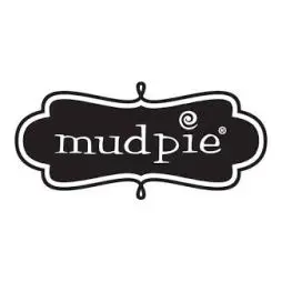 Mudpie logo in black and white design.